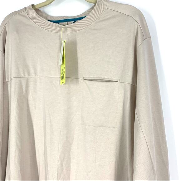 All In Motion Men's Ponte Crew Neck Pullover Knit Long Sleeve Shirt XL - Picture 5 of 7